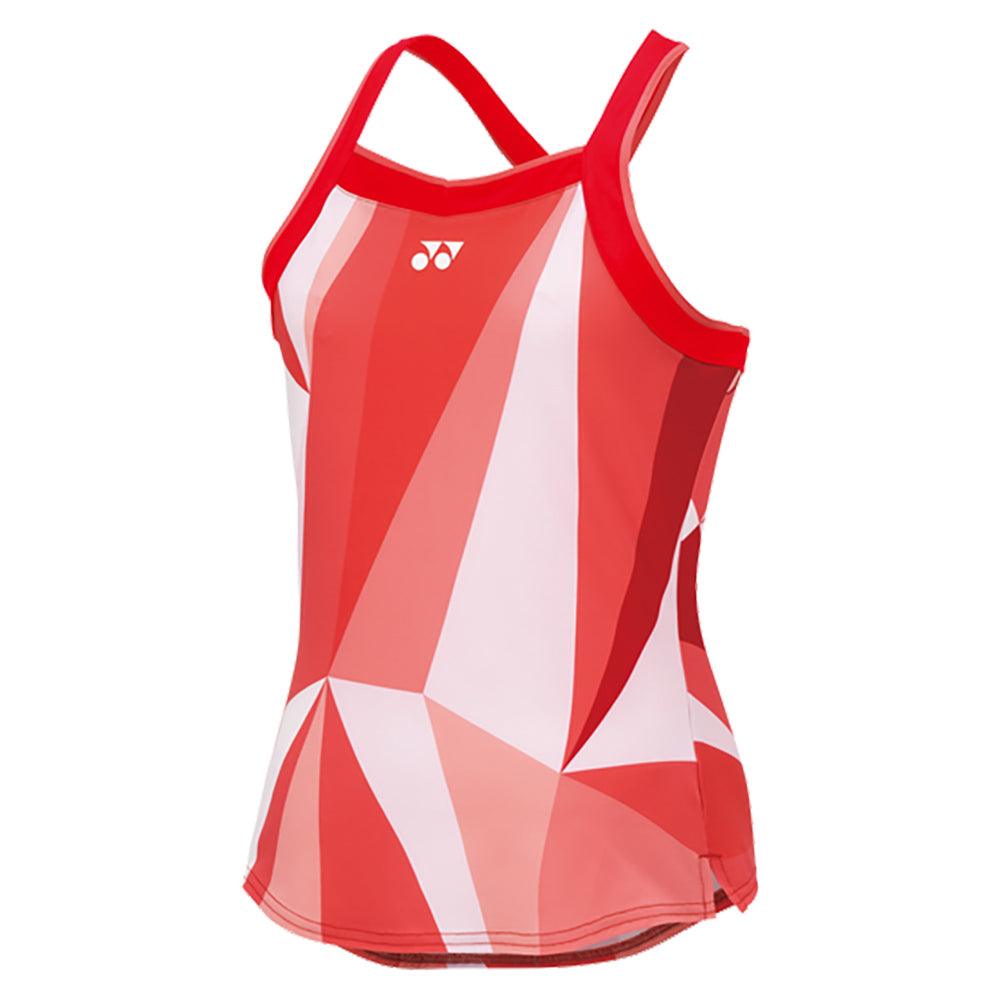 Women's Pattern Tennis Tank Top Tango Red - Bell Racket Store