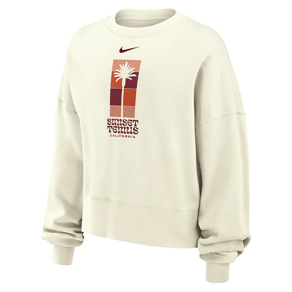 Women's Phoenix Fleece Tennis Crew - Bell Racket Store