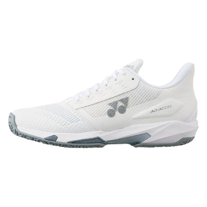 Women's Power Cushion AD - ACCEL Clay Tennis Shoes White - Bell Racket Store