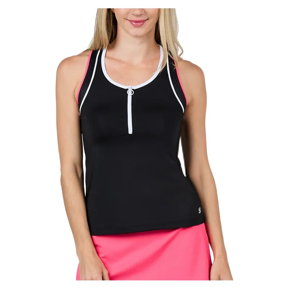 Women's Racerback Tennis Tank Black - Bell Racket Store
