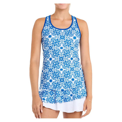 Women's Racerback Tennis Tank Sandra Tiles - Bell Racket Store