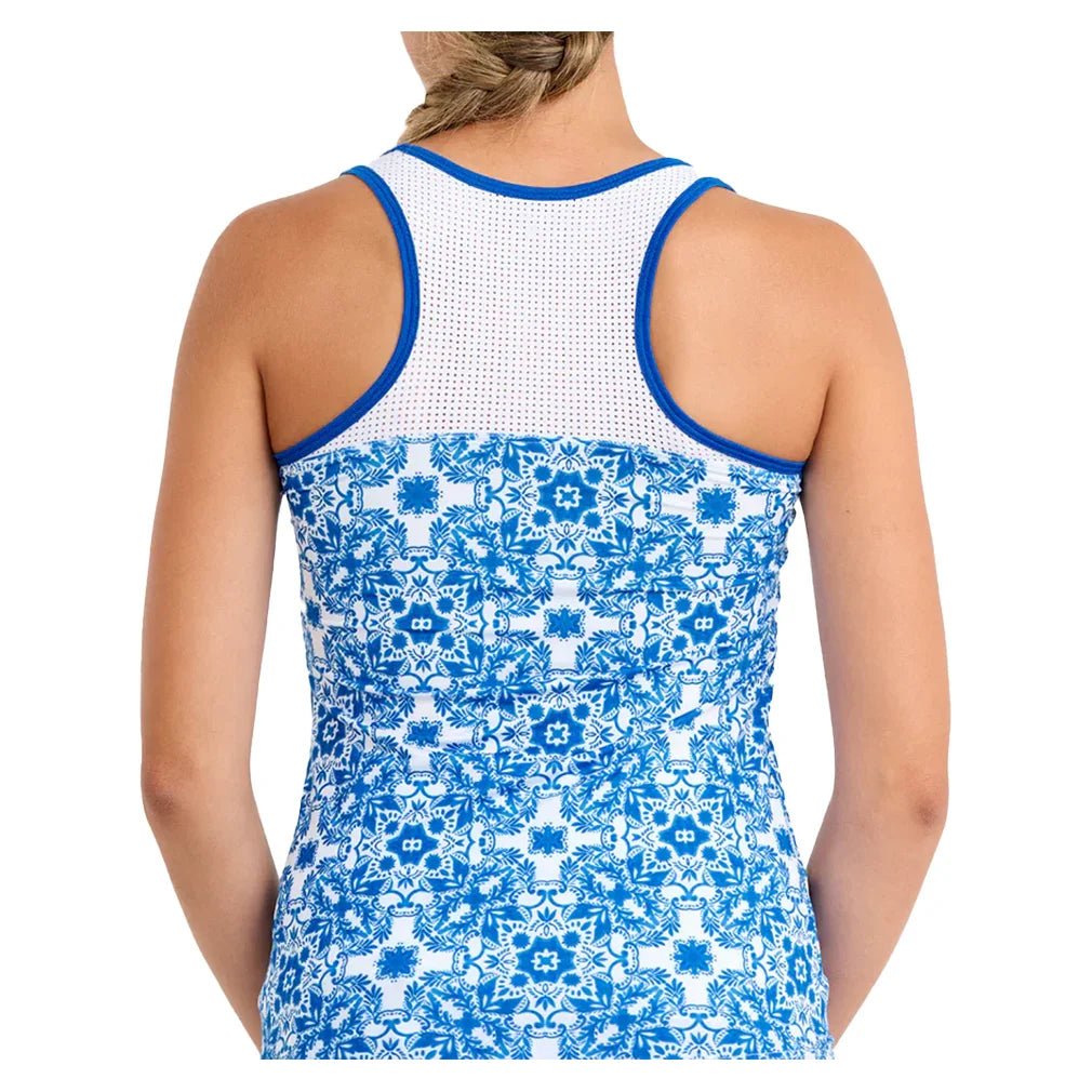 Women's Racerback Tennis Tank Sandra Tiles - Bell Racket Store