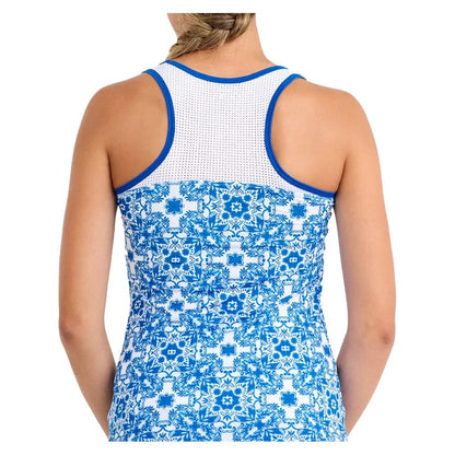Women's Racerback Tennis Tank Sandra Tiles - Bell Racket Store