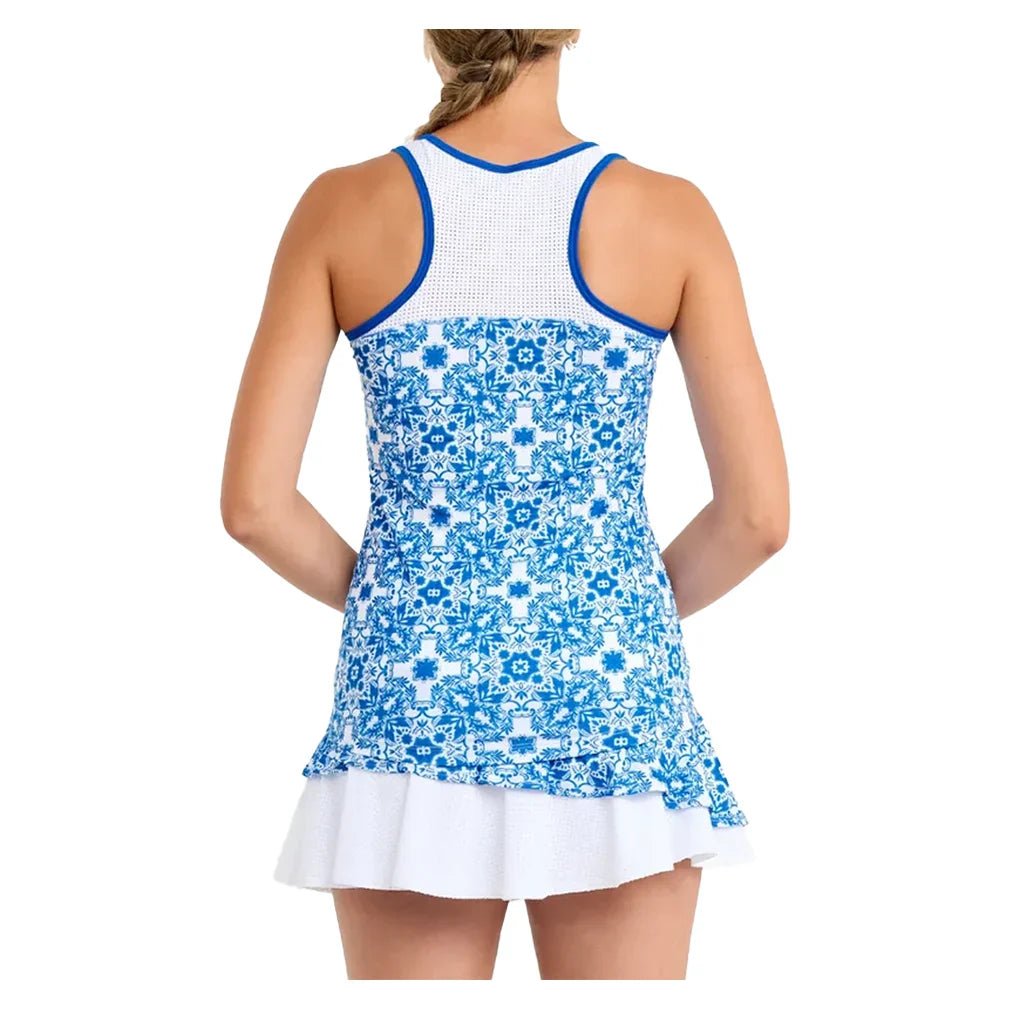 Women's Racerback Tennis Tank Sandra Tiles - Bell Racket Store