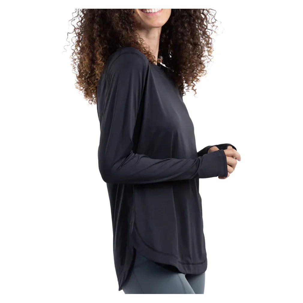 Women's Relaxed Scallop Tennis Top - Bell Racket Store