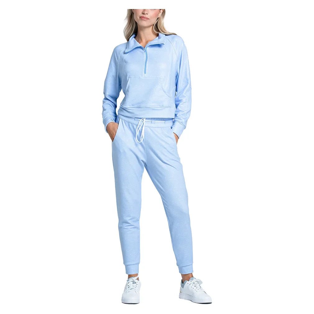 Women's Renew Heather 1/4 Zip Long Sleeve Tennis Top - Bell Racket Store