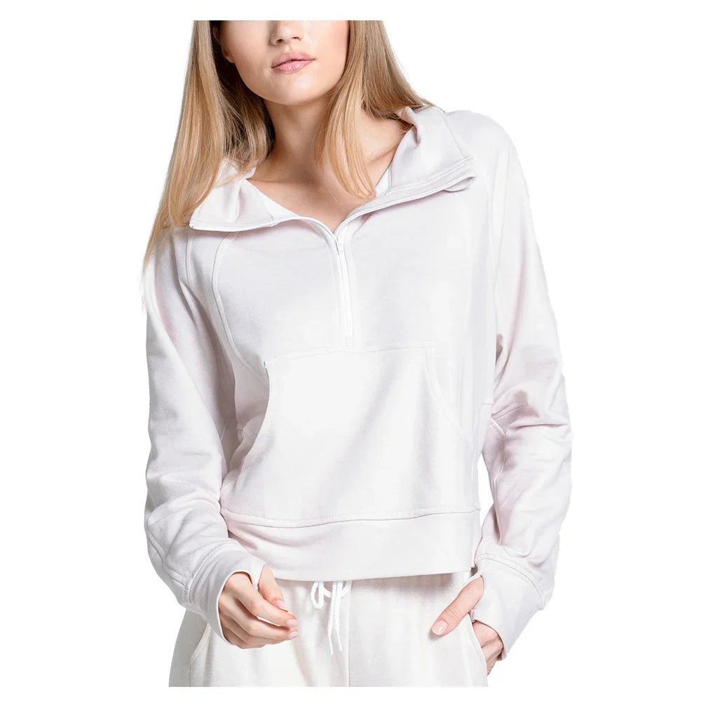 Women's Renew Heather 1/4 Zip Long Sleeve Tennis Top - Bell Racket Store