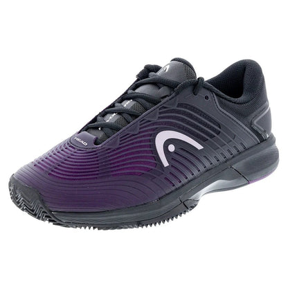 Women's Revolt Pro 4.5 Clay Tennis Shoes Black and Plum - Bell Racket Store