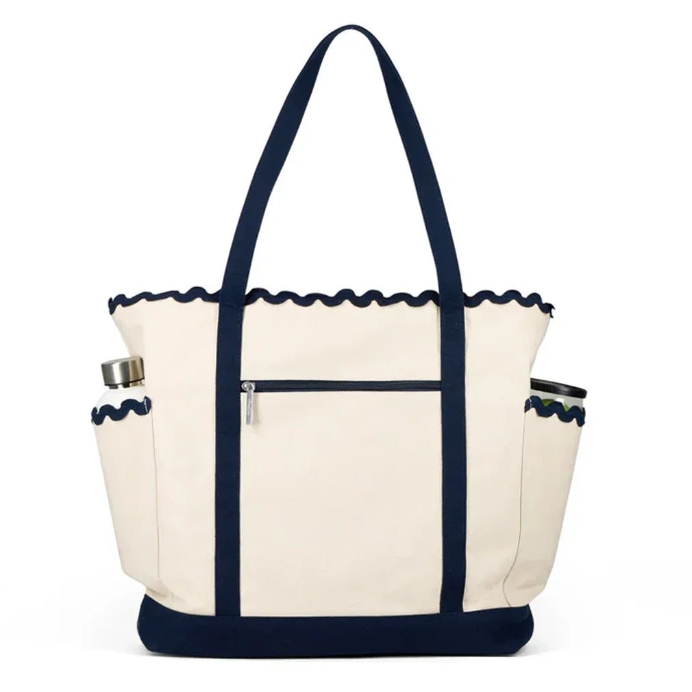 Women's Scalloped Tennis Tote Navy - Bell Racket Store