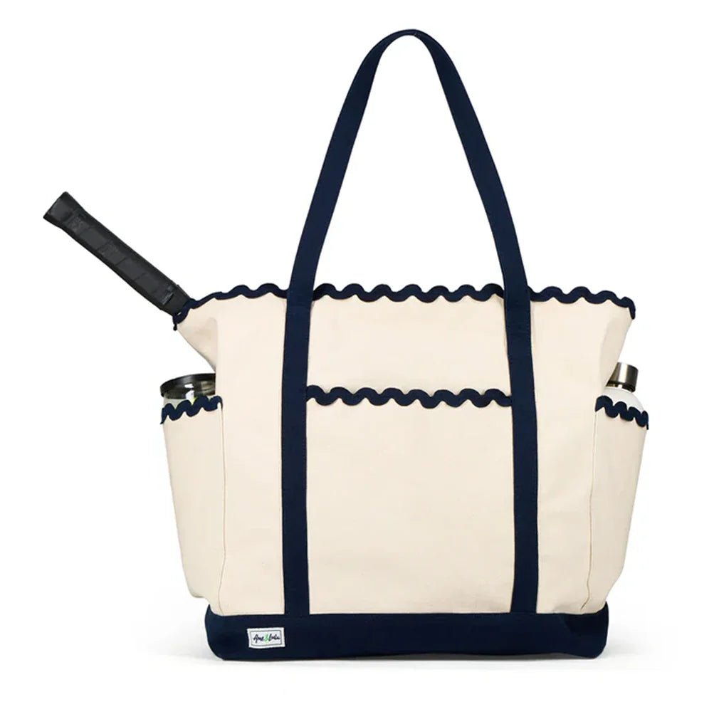 Women's Scalloped Tennis Tote Navy - Bell Racket Store