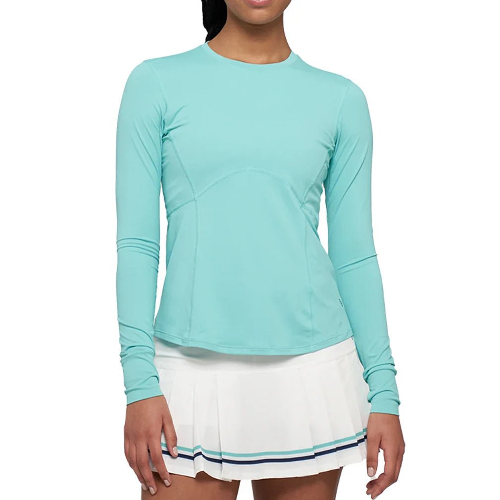 Women's Solar Titan Long Sleeve Tennis Top Aquamarine - Bell Racket Store