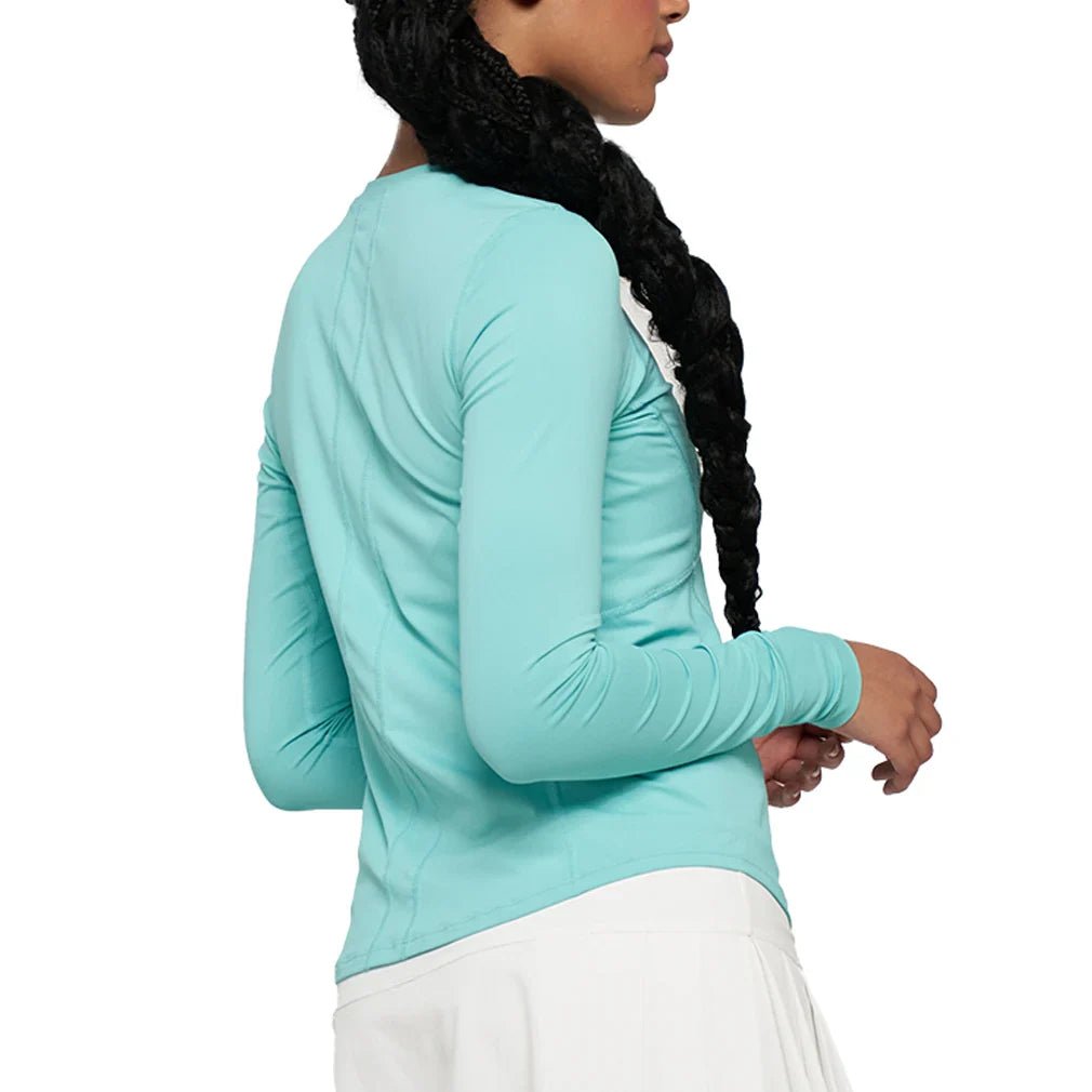 Women's Solar Titan Long Sleeve Tennis Top Aquamarine - Bell Racket Store
