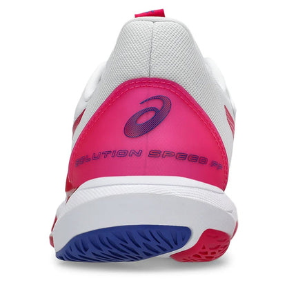 Women's Solution Speed FF 3 Tennis Shoes White and Bright Rose - Bell Racket Store