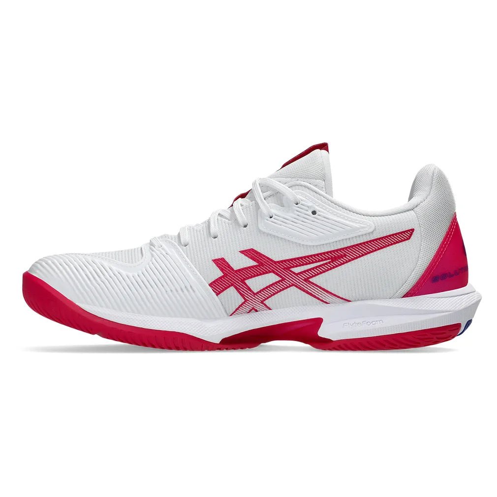 Women's Solution Speed FF 3 Tennis Shoes White and Bright Rose - Bell Racket Store