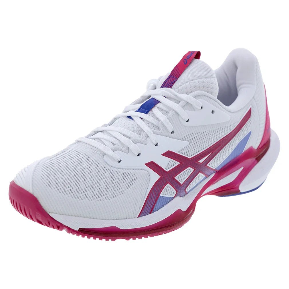 Women's Solution Speed FF 3 Tennis Shoes White and Bright Rose - Bell Racket Store
