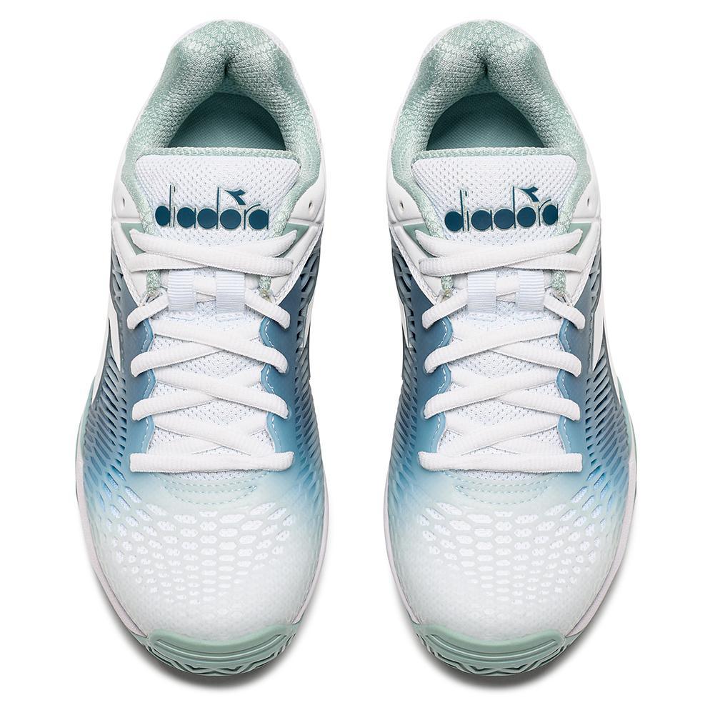 Women's Speed Competition 7 AG Tennis Shoes White and Surf Spray - Bell Racket Store