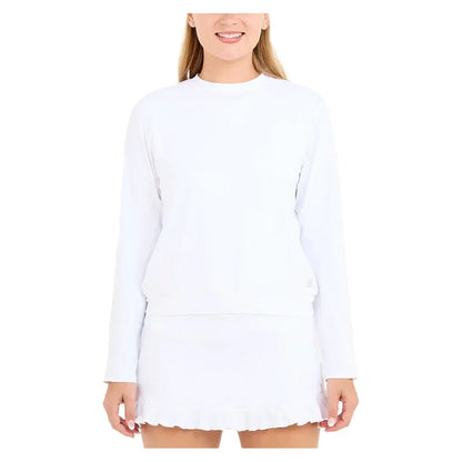 Women's Tennis Pullover White - Bell Racket Store