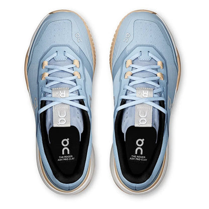 Women's THE ROGER Advantage Pro Clay Tennis Shoes Chambray and Blonde - Bell Racket Store