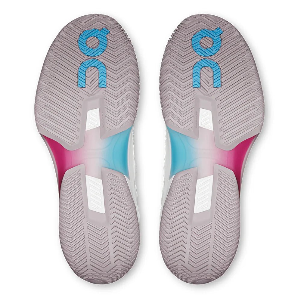 Women's THE ROGER Pro Fire Tennis Shoes White and Pink - Bell Racket Store