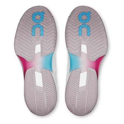 Women's THE ROGER Pro Fire Tennis Shoes White and Pink - Bell Racket Store