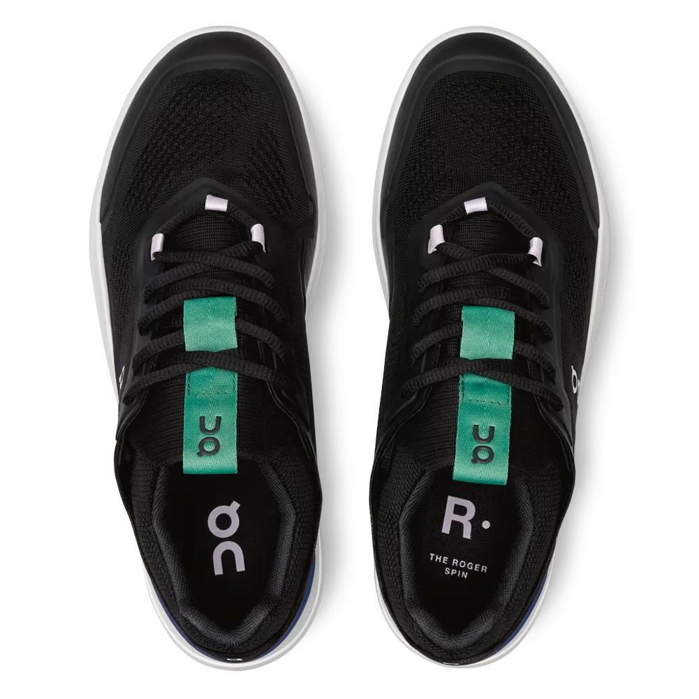 Women's THE ROGER Spin Shoes Black and Indigo - Bell Racket Store