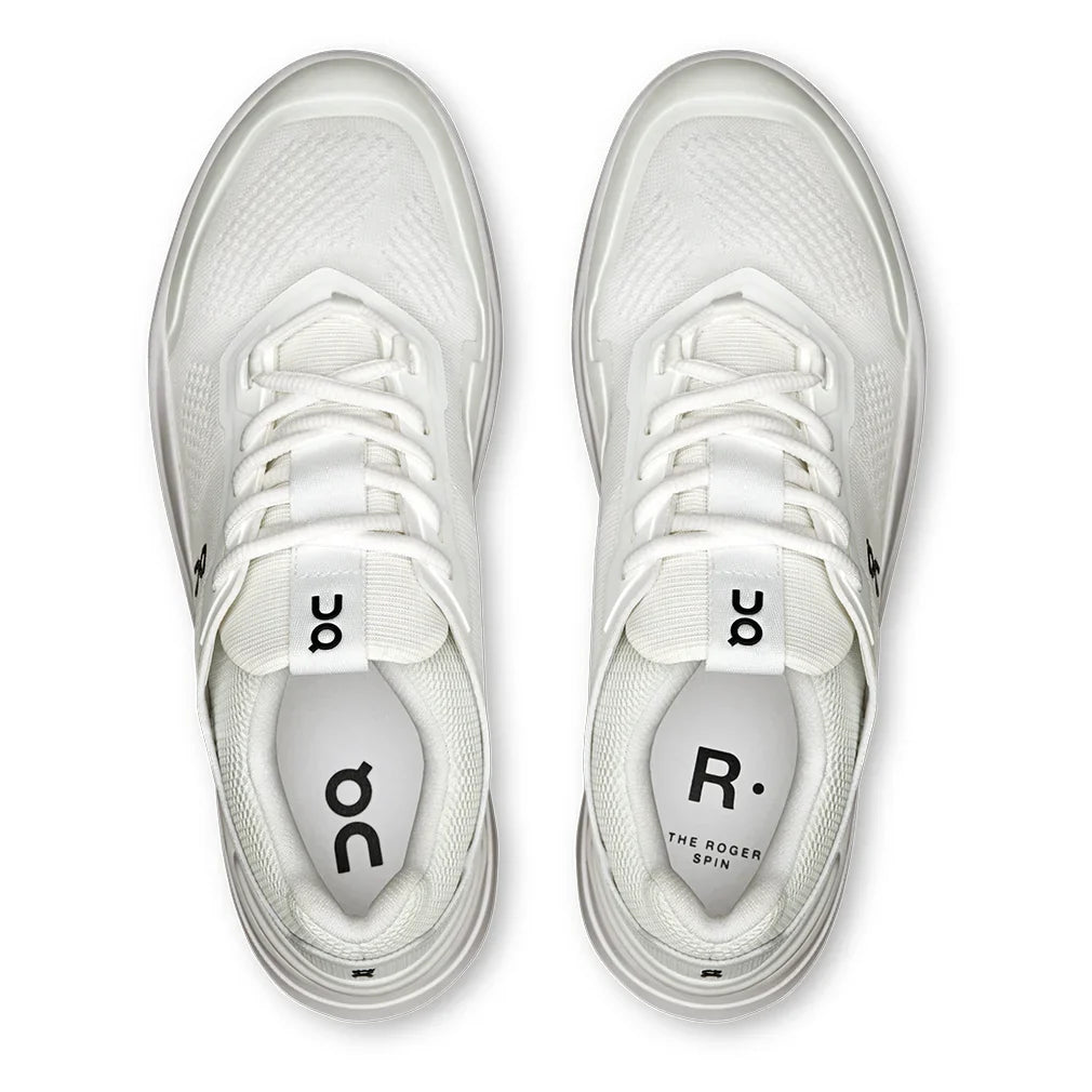 Women's THE ROGER Spin Shoes White and Black - Bell Racket Store