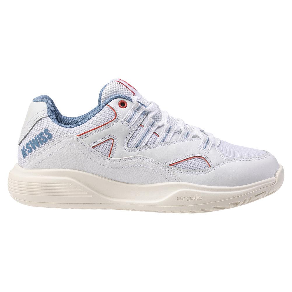 Women's Tura Team Pickleball Shoes White and Faded Denim - Bell Racket Store