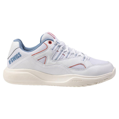Women's Tura Team Pickleball Shoes White and Faded Denim - Bell Racket Store