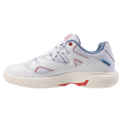 Women's Tura Team Pickleball Shoes White and Faded Denim - Bell Racket Store