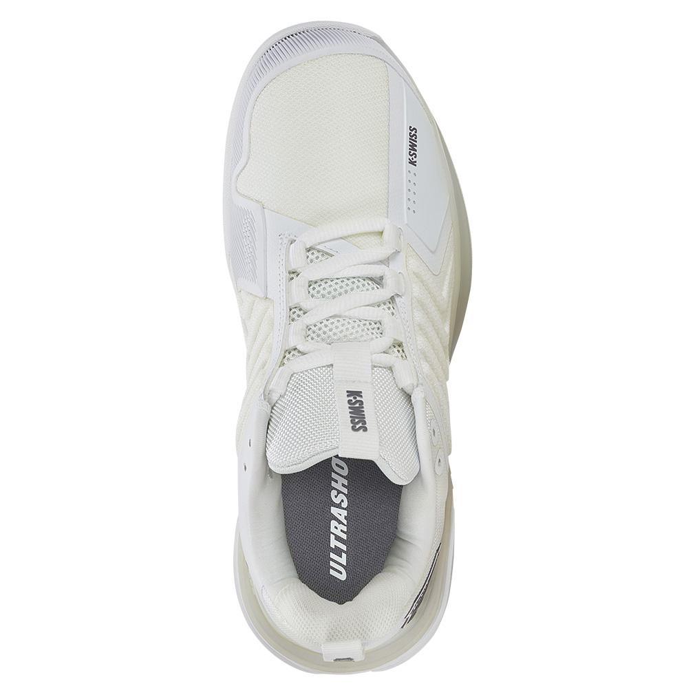 Women's Ultrashot 3 Grass Tennis Shoes White and Steel Gray - Bell Racket Store
