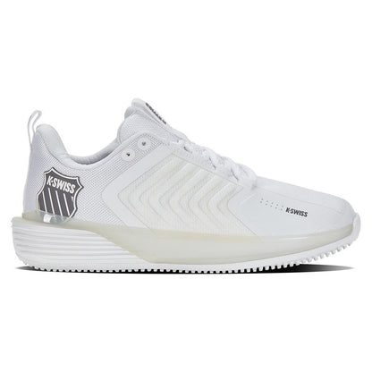 Women's Ultrashot 3 Grass Tennis Shoes White and Steel Gray - Bell Racket Store