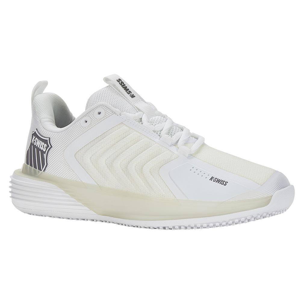 Women's Ultrashot 3 Grass Tennis Shoes White and Steel Gray - Bell Racket Store