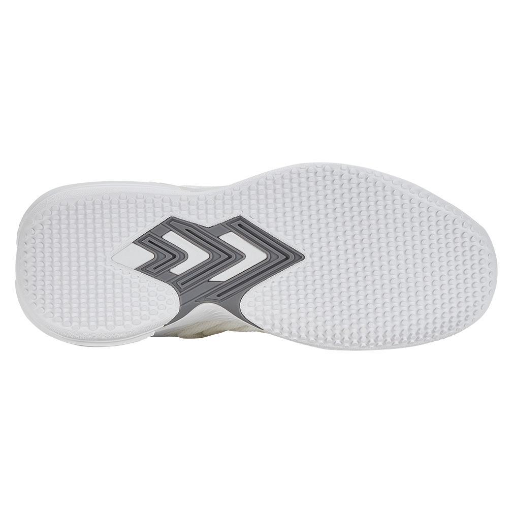 Women's Ultrashot 3 Grass Tennis Shoes White and Steel Gray - Bell Racket Store