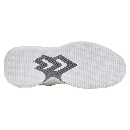 Women's Ultrashot 3 Grass Tennis Shoes White and Steel Gray - Bell Racket Store