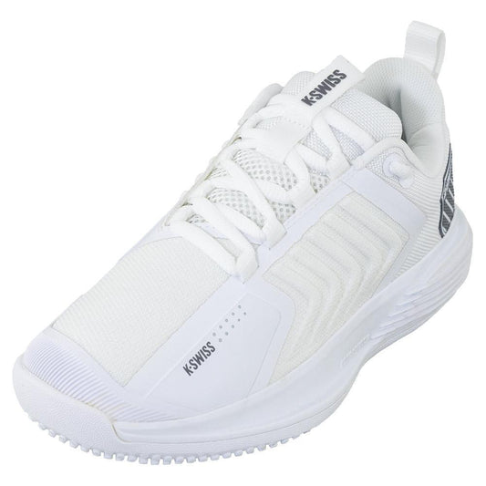 Women's Ultrashot 3 Grass Tennis Shoes White and Steel Gray - Bell Racket Store