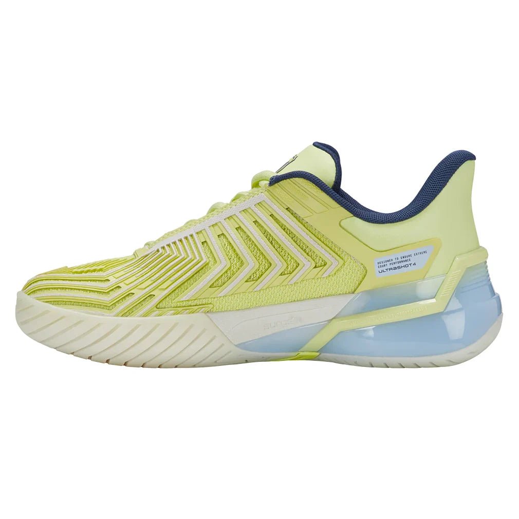 Women's Ultrashot 4 Tennis Shoes Luminary Green and Blanc de Blanc - Bell Racket Store