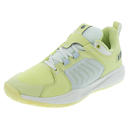 Women's Ultrashot Team Tennis Shoes Luminary Green and Blanc de Blanc - Bell Racket Store
