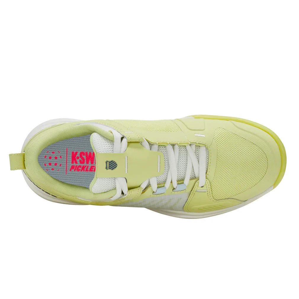 Women's Ultrashot Team Tennis Shoes Luminary Green and Blanc de Blanc - Bell Racket Store