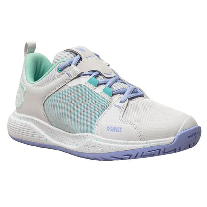 Women's Ultrashot Team Tennis Shoes Nimbus Cloud and Neon Purple - Bell Racket Store