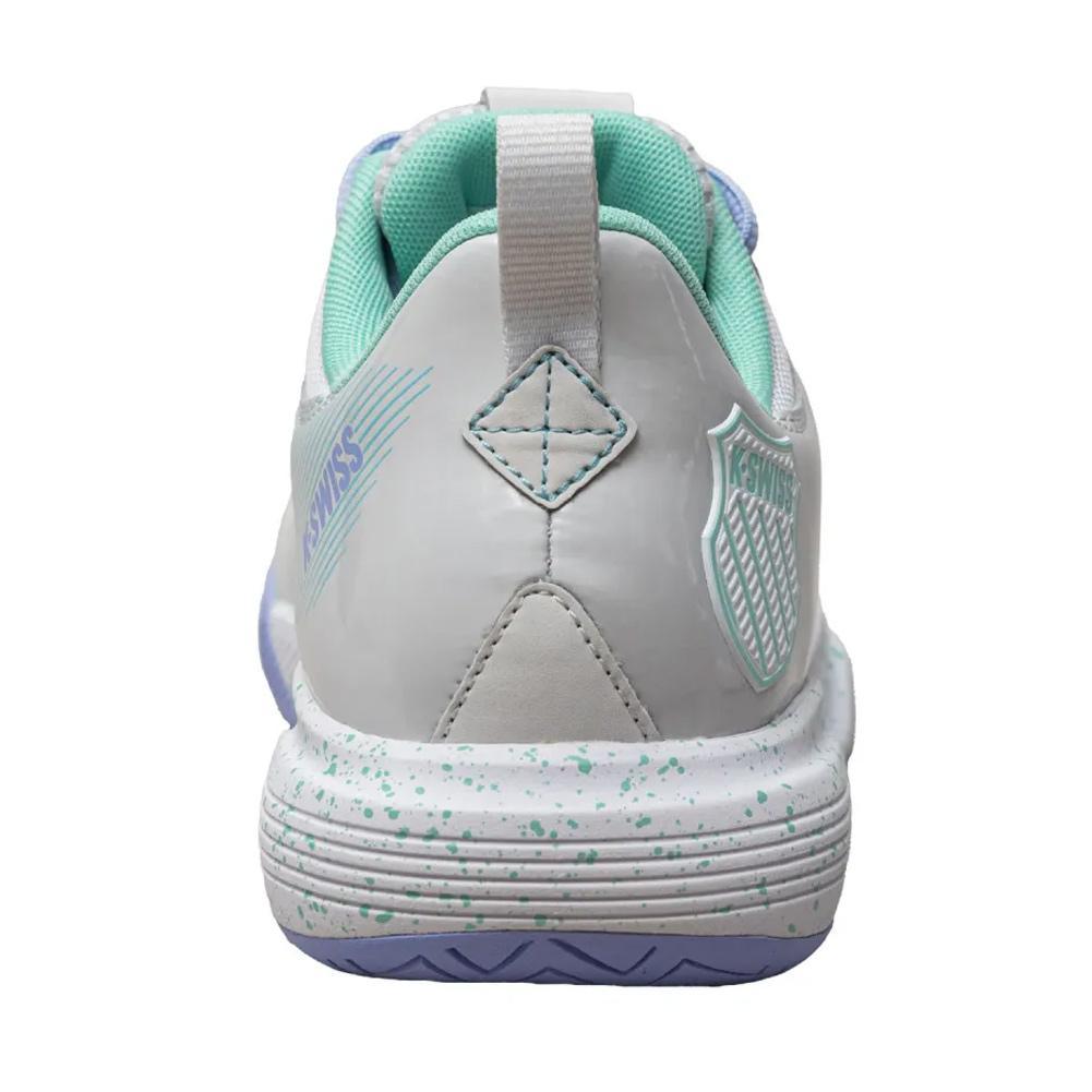 Women's Ultrashot Team Tennis Shoes Nimbus Cloud and Neon Purple - Bell Racket Store