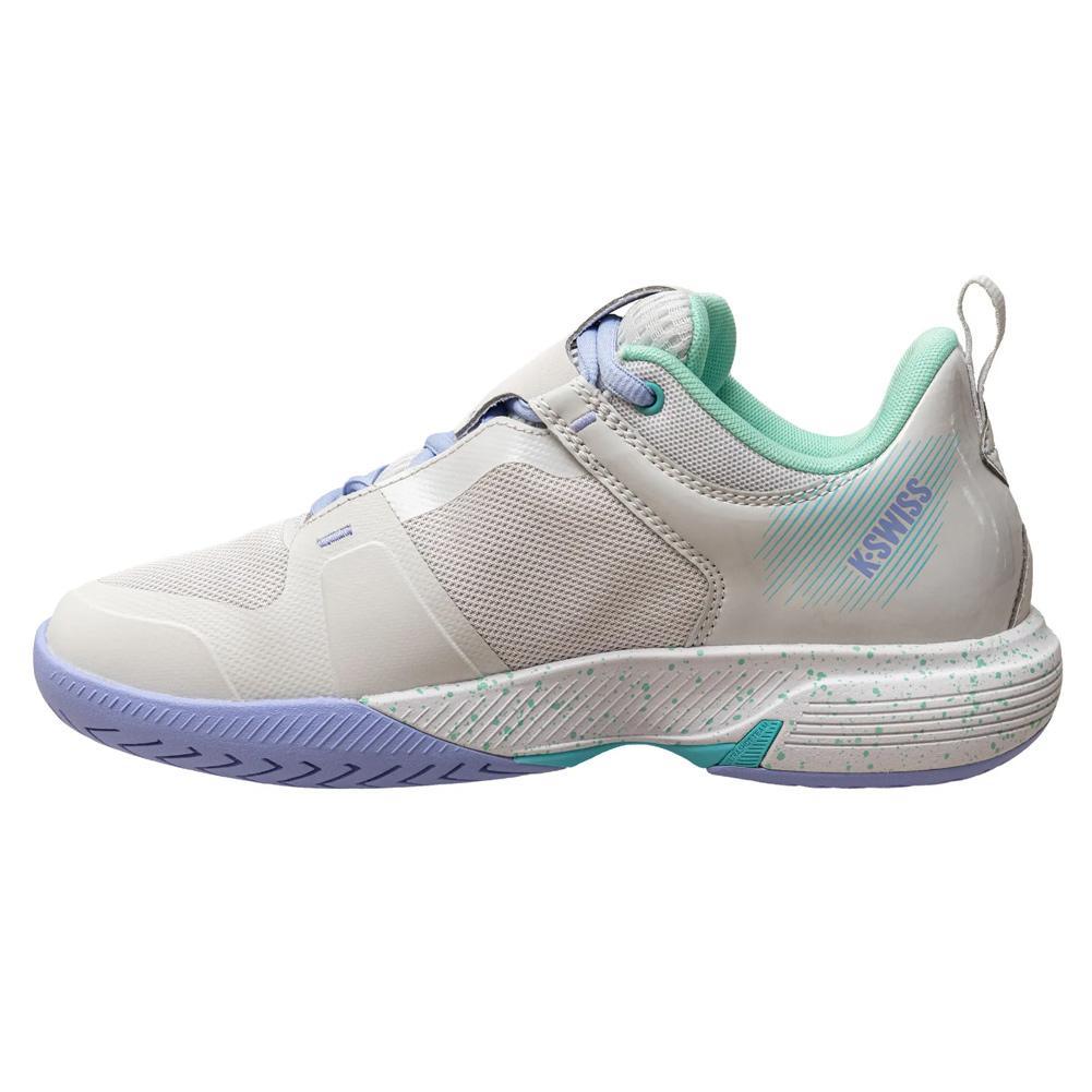 Women's Ultrashot Team Tennis Shoes Nimbus Cloud and Neon Purple - Bell Racket Store
