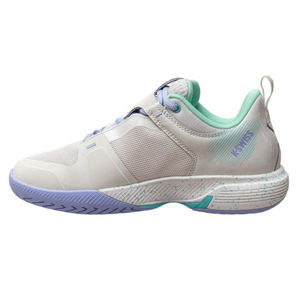 Women's Ultrashot Team Tennis Shoes Nimbus Cloud and Neon Purple - Bell Racket Store