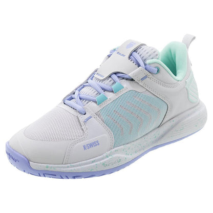 Women's Ultrashot Team Tennis Shoes Nimbus Cloud and Neon Purple - Bell Racket Store