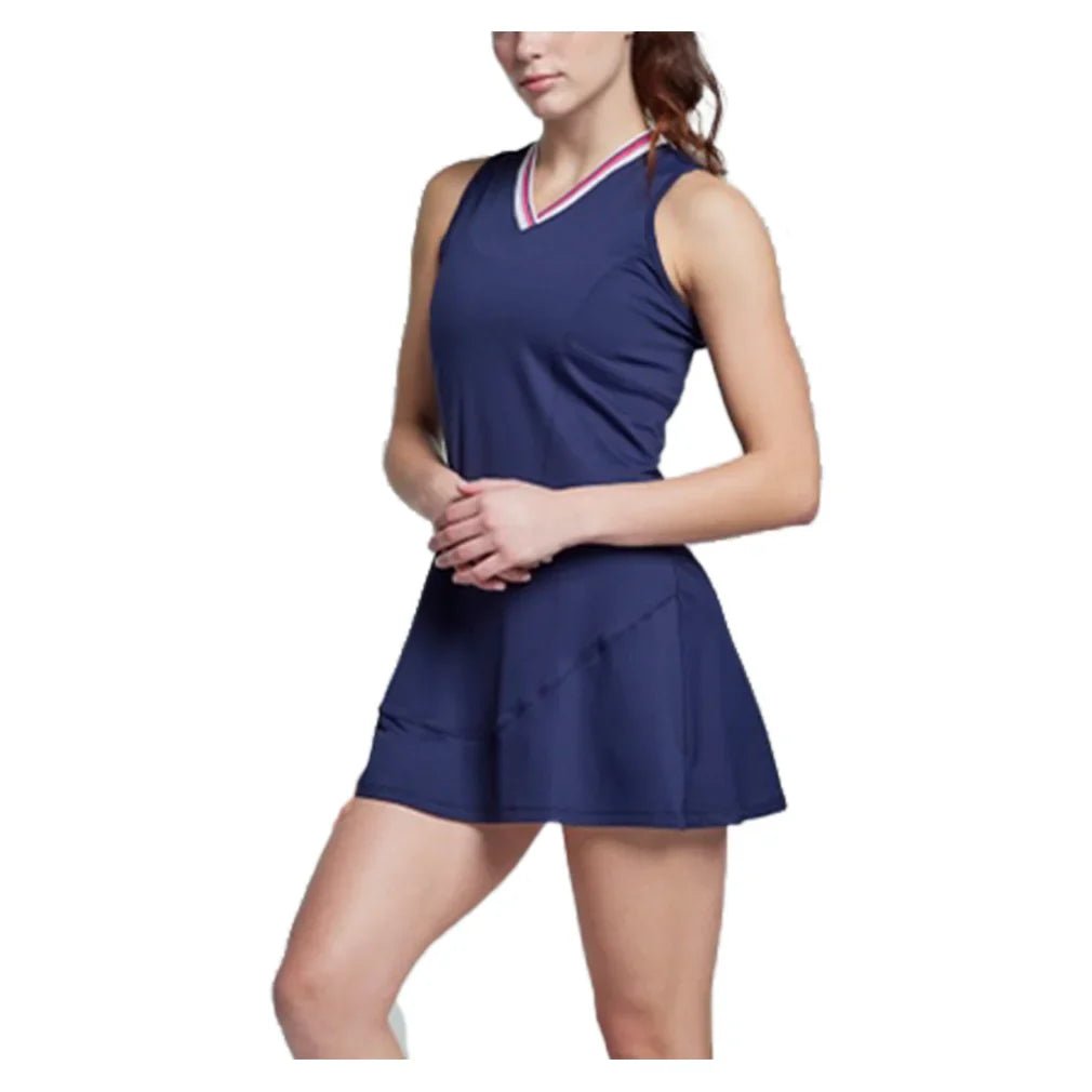 Women's Vivian Tennis Dress Marine and Multi - Bell Racket Store