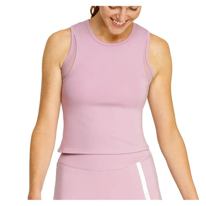 Women's Yana Cropped Pickleball Tank with Bra - Bell Racket Store