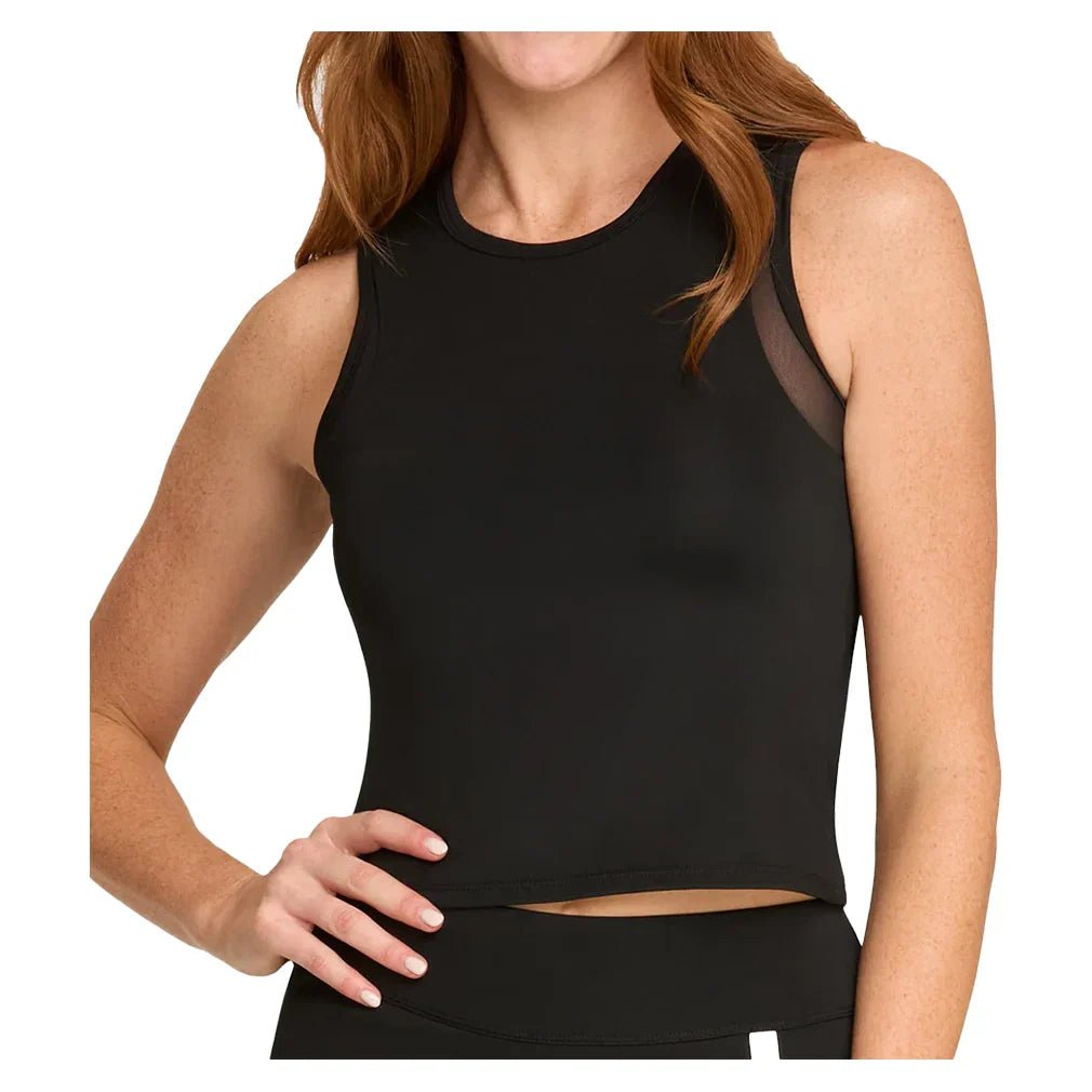 Women's Yana Cropped Pickleball Tank with Bra - Bell Racket Store