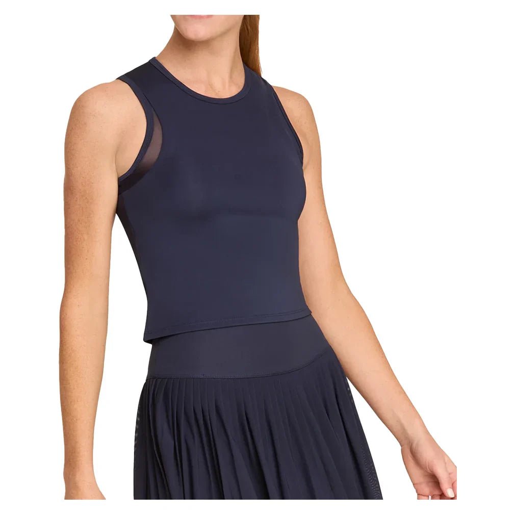 Women's Yana Cropped Pickleball Tank with Bra - Bell Racket Store