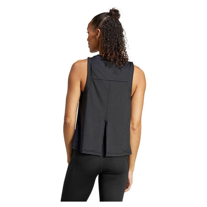 Women's Yoga Cropped Essentials Training Tank Black - Bell Racket Store