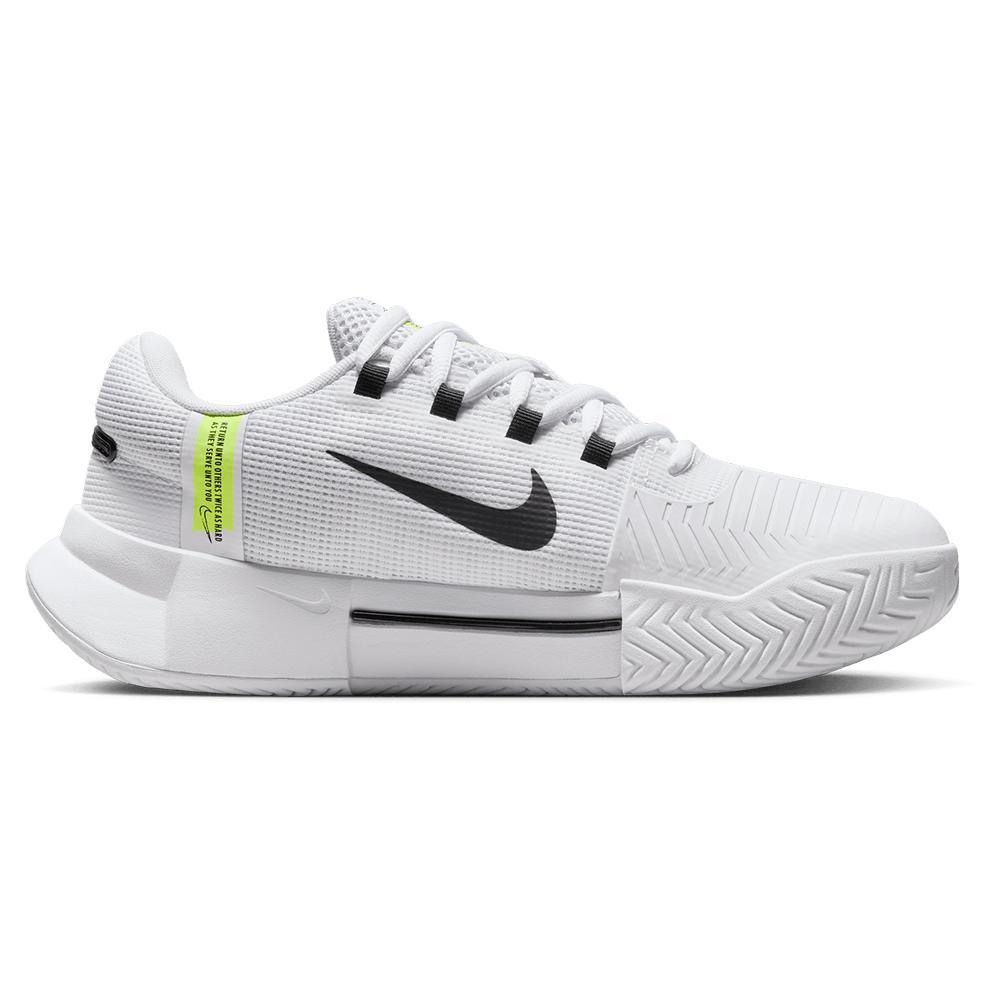 Women's Zoom GP Challenge 1 Tennis Shoes White and Black - Bell Racket Store