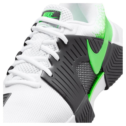 Women's Zoom GP Challenge 1 Tennis Shoes White and Poison Green - Bell Racket Store